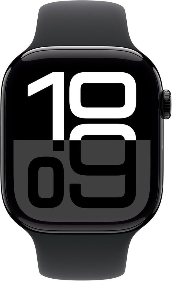 Apple Watch Series 10 (GPS+Cellular) (46mm) Jet Black Aluminum + Midnight Band