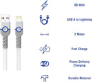 Superfly Lighting Fast Charge Cable for iPhone | 60W Extra-Length 2m Charge Cable | Premium Series-2
