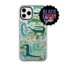 Casetify iPhone Grip Green Crocodiles Wildlife Case-1