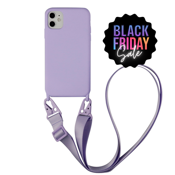 Cased Crossbody Phone Case Purple